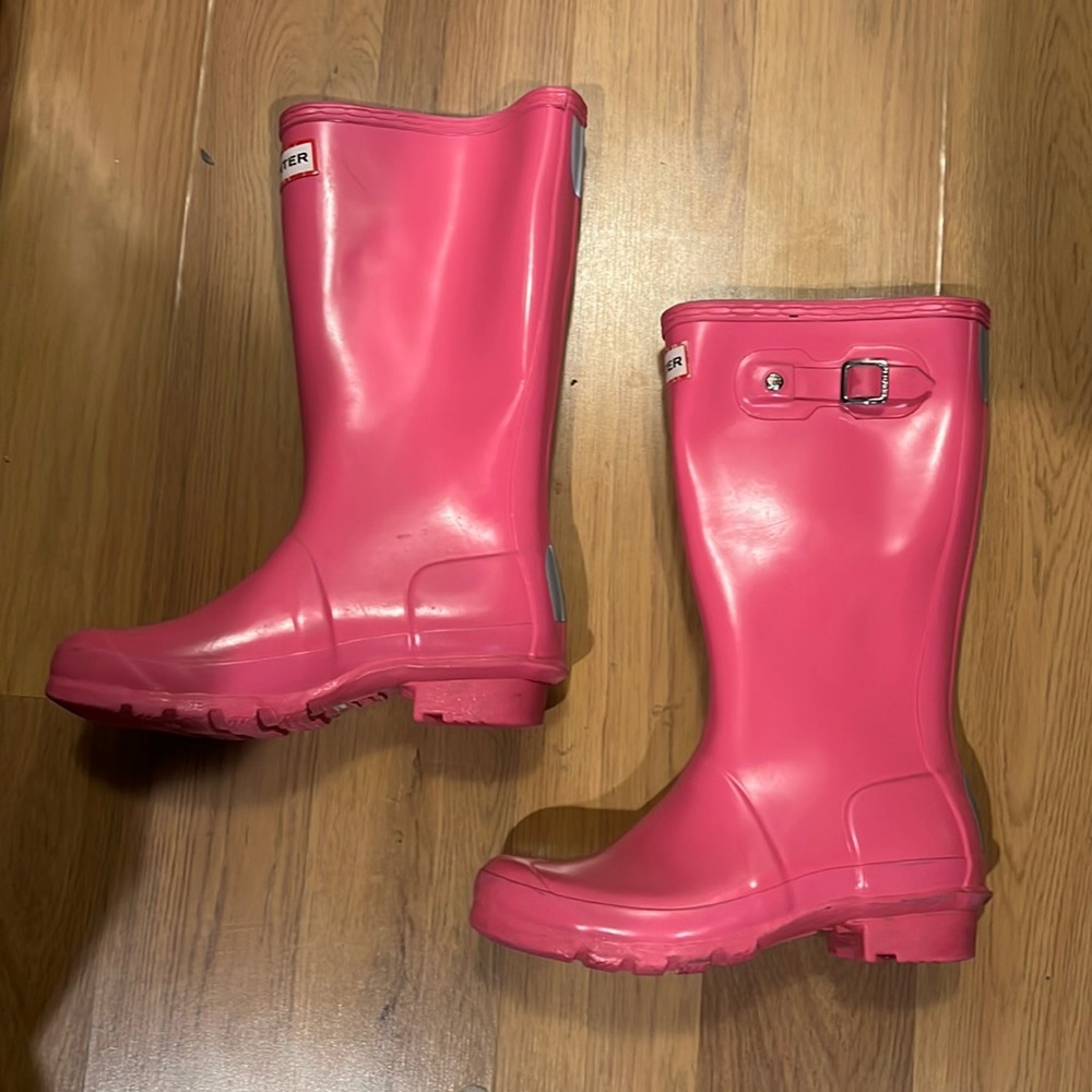 Kids size 2, Hunter rain boots